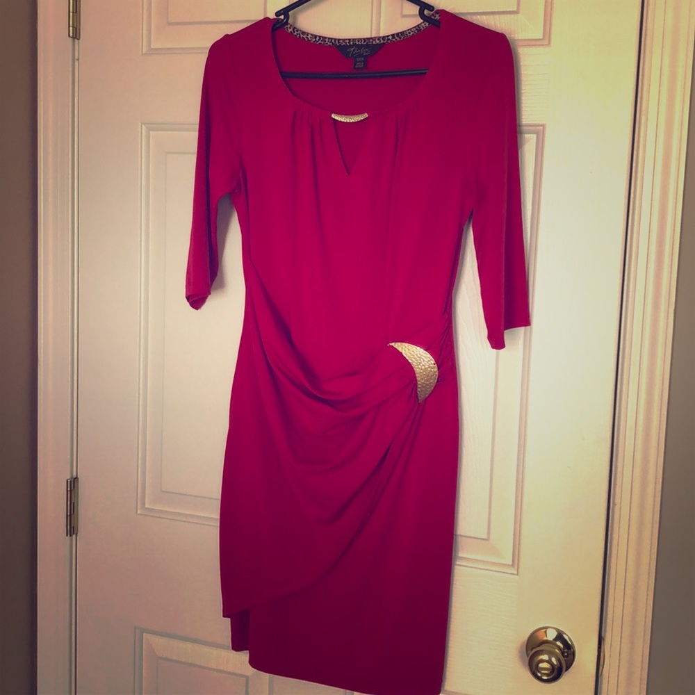 Pink career dress